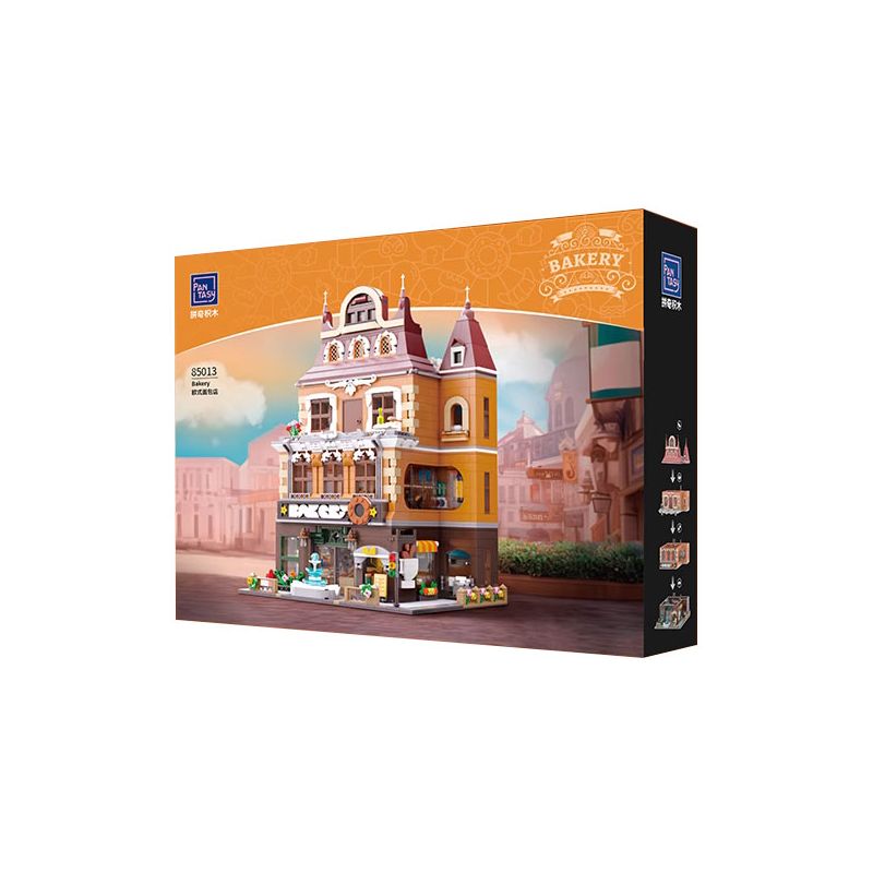 PANTASY 85013 non Lego TIỆM BÁNH CHÂU bộ đồ chơi xếp lắp ráp ghép mô hình Creator BAKERY Sáng Tạo 2800 khối