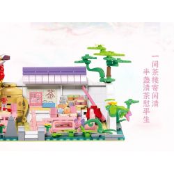 SLUBAN M38-B1078 B1078 1078 M38B1078 38-B1078 non  CÔ GÁI ĐẦY MÀU SẮC TRONG MƠ HỒNG QUÁN TRÀ bộ đồ chơi xếp lắp ráp ghép mô hình Girl Con Gái 981 khối