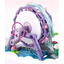 SLUBAN M38-B1078 B1078 1078 M38B1078 38-B1078 non  CÔ GÁI ĐẦY MÀU SẮC TRONG MƠ HỒNG QUÁN TRÀ bộ đồ chơi xếp lắp ráp ghép mô hình Girl Con Gái 981 khối