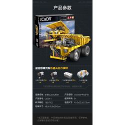 CADA DOUBLEE C65011 65011 non  XE TẢI TỰ ĐỔ KHAI THÁC CR240E CRRC bộ đồ chơi xếp lắp ráp ghép mô hình  Kỹ Thuật Công Nghệ Cao Mô Hình Phương Tiện 1931 khối