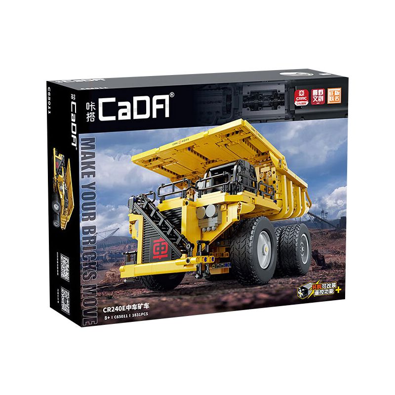 CADA DOUBLEE C65011 65011 non  XE TẢI TỰ ĐỔ KHAI THÁC CR240E CRRC bộ đồ chơi xếp lắp ráp ghép mô hình  Kỹ Thuật Công Nghệ Cao Mô Hình Phương Tiện 1931 khối