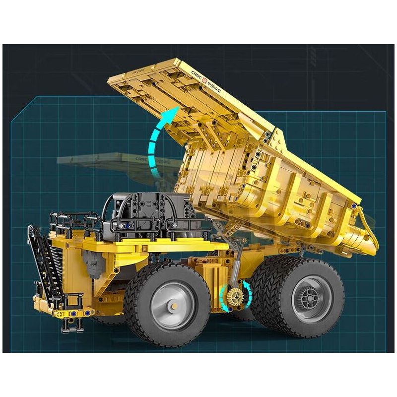 CADA DOUBLEE C65011 65011 non  XE TẢI TỰ ĐỔ KHAI THÁC CR240E CRRC bộ đồ chơi xếp lắp ráp ghép mô hình  Kỹ Thuật Công Nghệ Cao Mô Hình Phương Tiện 1931 khối