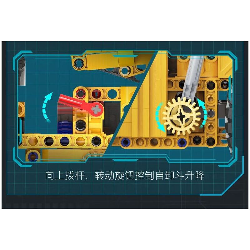 CADA DOUBLEE C65011 65011 non  XE TẢI TỰ ĐỔ KHAI THÁC CR240E CRRC bộ đồ chơi xếp lắp ráp ghép mô hình  Kỹ Thuật Công Nghệ Cao Mô Hình Phương Tiện 1931 khối