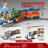 FORANGE FC1703 1703 non  DU LỊCH QUỸ ĐẠO TÀU THAM QUAN bộ đồ chơi xếp lắp ráp ghép mô hình City ORBITAL ADVENTURE SIGHTSEEING TRAIN Thành Phố 732 khối