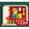 FORANGE FC1703 1703 non  DU LỊCH QUỸ ĐẠO TÀU THAM QUAN bộ đồ chơi xếp lắp ráp ghép mô hình City ORBITAL ADVENTURE SIGHTSEEING TRAIN Thành Phố 732 khối