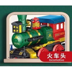 FORANGE FC1703 1703 non  DU LỊCH QUỸ ĐẠO TÀU THAM QUAN bộ đồ chơi xếp lắp ráp ghép mô hình City ORBITAL ADVENTURE SIGHTSEEING TRAIN Thành Phố 732 khối