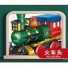 FORANGE FC1703 1703 non  DU LỊCH QUỸ ĐẠO TÀU THAM QUAN bộ đồ chơi xếp lắp ráp ghép mô hình City ORBITAL ADVENTURE SIGHTSEEING TRAIN Thành Phố 732 khối