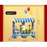 FORANGE FC1703 1703 non  DU LỊCH QUỸ ĐẠO TÀU THAM QUAN bộ đồ chơi xếp lắp ráp ghép mô hình City ORBITAL ADVENTURE SIGHTSEEING TRAIN Thành Phố 732 khối