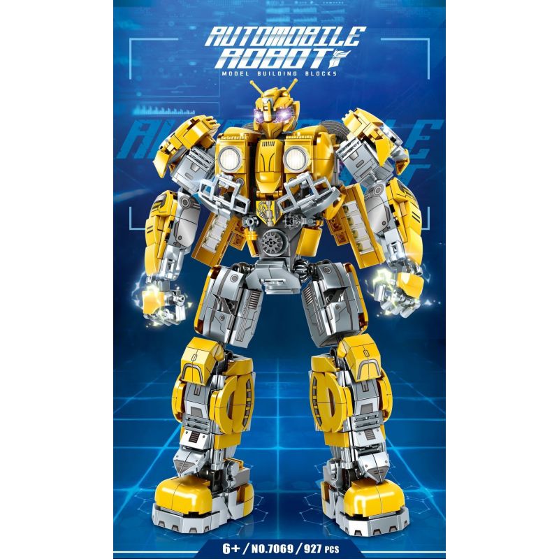 7069 non  MÁY BIẾN ÁP ONG bộ đồ chơi xếp lắp ráp ghép mô hình Movie & Game AUTOMOBILE ROBOT Phim Và Trò Chơi 927 khối