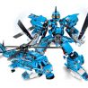LE YI 81052 non  MÁY BIẾN HÌNH ĐIÊN CUỒNG BAY CHIẾN ĐẤU TRỰC THĂNG Z-18 bộ đồ chơi xếp lắp ráp ghép mô hình Military Army Quân Sự Bộ Đội 665 khối