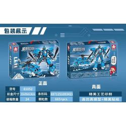 LE YI 81052 non  MÁY BIẾN HÌNH ĐIÊN CUỒNG BAY CHIẾN ĐẤU TRỰC THĂNG Z-18 bộ đồ chơi xếp lắp ráp ghép mô hình Military Army Quân Sự Bộ Đội 665 khối