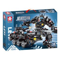 LE YI 81062 non  MACHINE FRENZY CHIẾN BINH CÔNG LÝ SWAT XE BỌC THÉP bộ đồ chơi xếp lắp ráp ghép mô hình Military Army Quân Sự Bộ Đội 688 khối