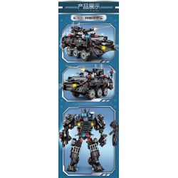 LE YI 81062 non  MACHINE FRENZY CHIẾN BINH CÔNG LÝ SWAT XE BỌC THÉP bộ đồ chơi xếp lắp ráp ghép mô hình Military Army Quân Sự Bộ Đội 688 khối