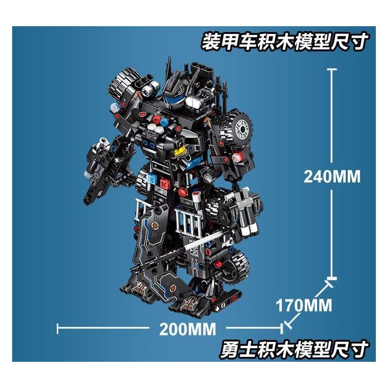 LE YI 81062 non  MACHINE FRENZY CHIẾN BINH CÔNG LÝ SWAT XE BỌC THÉP bộ đồ chơi xếp lắp ráp ghép mô hình Military Army Quân Sự Bộ Đội 688 khối