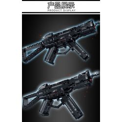 LE YI 88086 non  SÚNG TIỂU LIÊN MP5 bộ đồ chơi xếp lắp ráp ghép mô hình Military Army Quân Sự Bộ Đội 353 khối