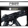LE YI 88086 non  SÚNG TIỂU LIÊN MP5 bộ đồ chơi xếp lắp ráp ghép mô hình Military Army Quân Sự Bộ Đội 353 khối