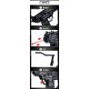 LE YI 88087 non  SÚNG TIỂU LIÊN UZI bộ đồ chơi xếp lắp ráp ghép mô hình Military Army Quân Sự Bộ Đội 402 khối