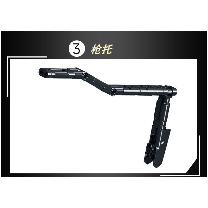 LE YI 88087 non  SÚNG TIỂU LIÊN UZI bộ đồ chơi xếp lắp ráp ghép mô hình Military Army Quân Sự Bộ Đội 402 khối