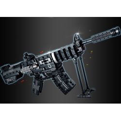 LE YI 81061 non  SÚNG CARBINE M4A1 bộ đồ chơi xếp lắp ráp ghép mô hình Military Army Quân Sự Bộ Đội 523 khối