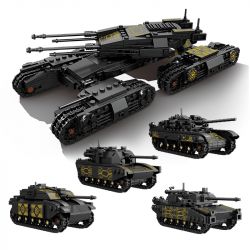 Kazi KY84156 84156 non  TRANG BỊ HIỆN ĐẠI XE TĂNG KHỔNG LỒ TIA CHỚP VÀNG ĐEN 4 TỔ HỢP HẠNG NẶNG TRẠM CHÍNH T90 LECLERC CHIẾN ĐẤU CHỦ LỰC M1A2 CHALLENGER bộ đồ chơi xếp lắp ráp ghép mô hình Military Army INFORMATION WAEFARE Quân Sự Bộ Đội 1134 khối