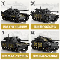 Kazi KY84156 84156 non  TRANG BỊ HIỆN ĐẠI XE TĂNG KHỔNG LỒ TIA CHỚP VÀNG ĐEN 4 TỔ HỢP HẠNG NẶNG TRẠM CHÍNH T90 LECLERC CHIẾN ĐẤU CHỦ LỰC M1A2 CHALLENGER bộ đồ chơi xếp lắp ráp ghép mô hình Military Army INFORMATION WAEFARE Quân Sự Bộ Đội 1134 khối