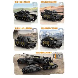 Kazi KY84156 84156 non  TRANG BỊ HIỆN ĐẠI XE TĂNG KHỔNG LỒ TIA CHỚP VÀNG ĐEN 4 TỔ HỢP HẠNG NẶNG TRẠM CHÍNH T90 LECLERC CHIẾN ĐẤU CHỦ LỰC M1A2 CHALLENGER bộ đồ chơi xếp lắp ráp ghép mô hình Military Army INFORMATION WAEFARE Quân Sự Bộ Đội 1134 khối