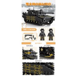 Kazi KY84156 84156 non  TRANG BỊ HIỆN ĐẠI XE TĂNG KHỔNG LỒ TIA CHỚP VÀNG ĐEN 4 TỔ HỢP HẠNG NẶNG TRẠM CHÍNH T90 LECLERC CHIẾN ĐẤU CHỦ LỰC M1A2 CHALLENGER bộ đồ chơi xếp lắp ráp ghép mô hình Military Army INFORMATION WAEFARE Quân Sự Bộ Đội 1134 khối