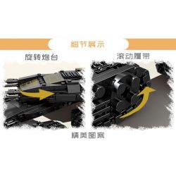 Kazi KY84156 84156 non  TRANG BỊ HIỆN ĐẠI XE TĂNG KHỔNG LỒ TIA CHỚP VÀNG ĐEN 4 TỔ HỢP HẠNG NẶNG TRẠM CHÍNH T90 LECLERC CHIẾN ĐẤU CHỦ LỰC M1A2 CHALLENGER bộ đồ chơi xếp lắp ráp ghép mô hình Military Army INFORMATION WAEFARE Quân Sự Bộ Đội 1134 khối