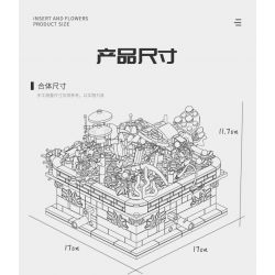 Kazi KY81114 81114 non  CÔN TRÙNG VÀ HOA CÓ 4 LOẠI BỌ RÙA LAN TRẮNG BƯỚM AGAVE ONG VIOLET CÁNH CỨNG CÂY THƠM bộ đồ chơi xếp lắp ráp ghép mô hình Creator INSECT AND FLOWERS Sáng Tạo 1134 khối