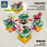 Kazi KY81114 81114 non  CÔN TRÙNG VÀ HOA CÓ 4 LOẠI BỌ RÙA LAN TRẮNG BƯỚM AGAVE ONG VIOLET CÁNH CỨNG CÂY THƠM bộ đồ chơi xếp lắp ráp ghép mô hình Creator INSECT AND FLOWERS Sáng Tạo 1134 khối