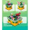Kazi KY81114 81114 non  CÔN TRÙNG VÀ HOA CÓ 4 LOẠI BỌ RÙA LAN TRẮNG BƯỚM AGAVE ONG VIOLET CÁNH CỨNG CÂY THƠM bộ đồ chơi xếp lắp ráp ghép mô hình Creator INSECT AND FLOWERS Sáng Tạo 1134 khối