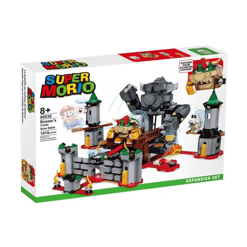 NOT Lego BOWSER'S CASTLE BOSS BATTLE EXPANSION SET 71369 TANK 60030 xếp lắp ráp ghép mô hình SUPER MARIO MỞ RỘNG CHIẾN ĐẤU VỚI TRÙM COOL KING'S CASTLE TRẬN LÂU ĐÀI CỦA BOWSER Thợ Sửa Ống Nước 1010 khối
