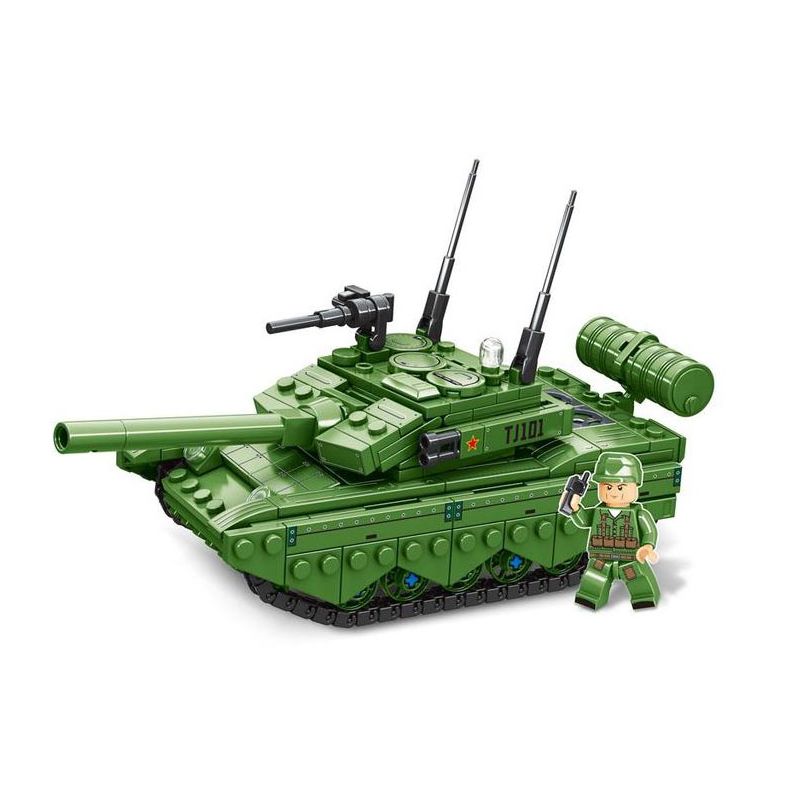 MINGDI LEIBAO K0715 0715 non Lego VŨ KHÍ QUAN TRỌNG NHẤT CỦA ĐẤT NƯỚC XE TĂNG CHIẾN ĐẤU CHỦ LỰC 99A bộ đồ chơi xếp lắp ráp ghép mô hình Military Army Quân Sự Bộ Đội 351 khối