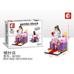 SEMBO WEKKI VIGGI 601002 non  CỬA HÀNG ÁO CƯỚI bộ đồ chơi xếp lắp ráp ghép mô hình Creator SEMBO BLOCK Sáng Tạo 71 khối