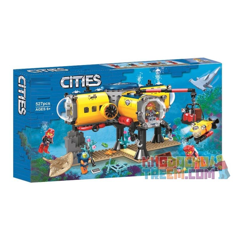 NOT Lego OCEAN EXPLORATION BASE 60265 TANK 11616 xếp lắp ráp ghép mô hình CƠ SỞ THĂM DÒ BIỂN CĂN CỨ THÁM HIỂM ĐẠI DƯƠNG City Thành Phố 497 khối