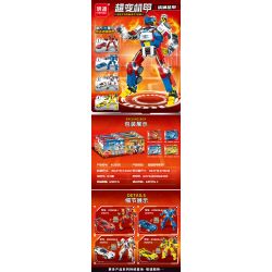 MINGDI LEIBAO K0506 0506 non  MECHA SIÊU THAY ĐỔI ARES 4 TỔ HỢP bộ đồ chơi xếp lắp ráp ghép mô hình Racers DEFORMATION Đua Tốc Độ 833 khối