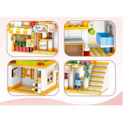 MINGDI LEIBAO 10170 non  DREAM MAKER GIẤC MƠ CỦA THÚ CƯNG Y TẾ bộ đồ chơi xếp lắp ráp ghép mô hình City FUTURE DREAM Thành Phố 478 khối