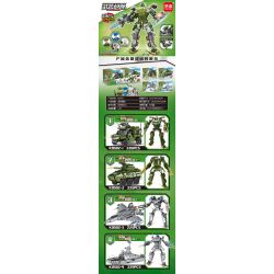 MINGDI LEIBAO K0502 0502 non  LỰC LƯỢNG VŨ TRANG TỔ HỢP WAR MECHA 4 bộ đồ chơi xếp lắp ráp ghép mô hình Military Army ARMED FORCES Quân Sự Bộ Đội 905 khối