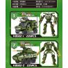 MINGDI LEIBAO K0502 0502 non  LỰC LƯỢNG VŨ TRANG TỔ HỢP WAR MECHA 4 bộ đồ chơi xếp lắp ráp ghép mô hình Military Army ARMED FORCES Quân Sự Bộ Đội 905 khối
