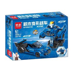 MINGDI LEIBAO K0503 0503 non  4 LOẠI BỂ BIẾN ÁP bộ đồ chơi xếp lắp ráp ghép mô hình Racers DEFORMATION Đua Tốc Độ 869 khối