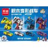 MINGDI LEIBAO K0503 0503 non  4 LOẠI BỂ BIẾN ÁP bộ đồ chơi xếp lắp ráp ghép mô hình Racers DEFORMATION Đua Tốc Độ 869 khối