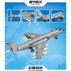 MINGDI LEIBAO K0891 0891 non  VŨ KHÍ QUAN TRỌNG NHẤT CỦA ĐẤT NƯỚC MÁY BAY NÉM BOM 6K bộ đồ chơi xếp lắp ráp ghép mô hình Military Army A SHARP WEAPON OF THE COUNTRY Quân Sự Bộ Đội 426 khối