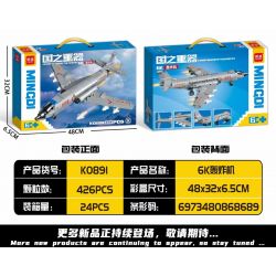 MINGDI LEIBAO K0891 0891 non  VŨ KHÍ QUAN TRỌNG NHẤT CỦA ĐẤT NƯỚC MÁY BAY NÉM BOM 6K bộ đồ chơi xếp lắp ráp ghép mô hình Military Army A SHARP WEAPON OF THE COUNTRY Quân Sự Bộ Đội 426 khối