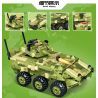 MINGDI LEIBAO K0883 0883 non  VŨ KHÍ QUAN TRỌNG NHẤT CỦA ĐẤT NƯỚC XE BỌC THÉP DRAGOON bộ đồ chơi xếp lắp ráp ghép mô hình Military Army A SHARP WEAPON OF THE COUNTRY Quân Sự Bộ Đội 401 khối