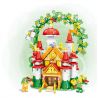 MINGDI LEIBAO K0710 0710 non  LÂU ĐÀI CÔNG CHÚA TRONG RỪNG bộ đồ chơi xếp lắp ráp ghép mô hình PRINCESS CASTLE 501 khối