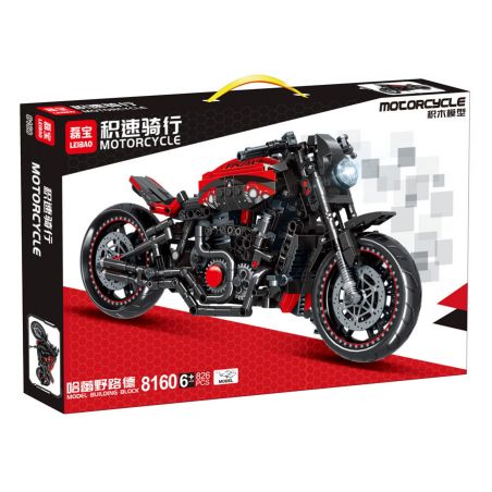 LEIBAO 8160 non  ĐẠP XE VỚI TỐC ĐỘ HARLEY WILD LUTHERAN bộ đồ chơi xếp lắp ráp ghép mô hình  MOTORCYCLE Kỹ Thuật Công Nghệ Cao Mô Hình Phương Tiện 826 khối