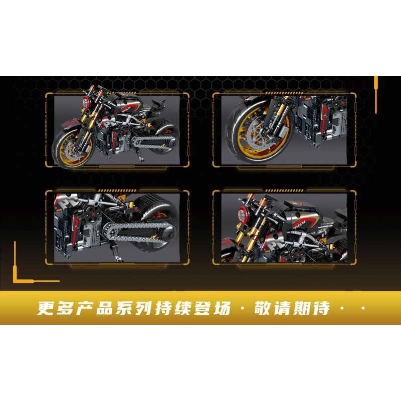 LEIBAO 8161 non  ĐẠP XE VỚI TỐC ĐỘ TÍCH LŨY OGUSTATA bộ đồ chơi xếp lắp ráp ghép mô hình  MOTORCYCLE Kỹ Thuật Công Nghệ Cao Mô Hình Phương Tiện 771 khối