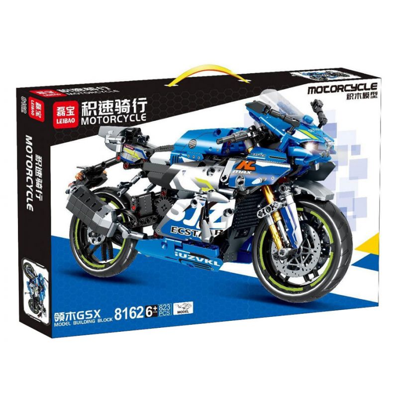 LEIBAO 8162 non Lego CƯỠI CHÍNH XÁC LINGMU GSX bộ đồ chơi xếp lắp ráp ghép mô hình Technic MOTORCYCLE Kỹ Thuật Công Nghệ Cao Mô Hình Phương Tiện 823 khối