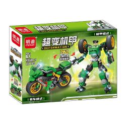 MINGDI LEIBAO K0508 0508 non  MECHA SIÊU BIẾN HÌNH ÁO GIÁP XE MÁY 4 MẪU bộ đồ chơi xếp lắp ráp ghép mô hình Racers DEFORMATION Đua Tốc Độ 842 khối