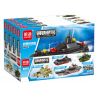MINGDI LEIBAO K0721 0721 non  QUÂN ĐOÀN VŨ TRANG THÉP TRÊN BIỂN BỘ VÀ KHÔNG 4 LOẠI bộ đồ chơi xếp lắp ráp ghép mô hình Military Army STEEL ARMED Quân Sự Bộ Đội 1043 khối